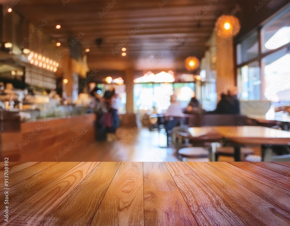 Cafe Charm: Blurred Interior for Background Use Cafe Charm: Blurred Interior for Background Use