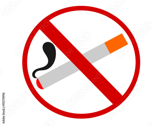 notification icon image symbol no smoking in this area, very suitable for sticking on the wall of the room