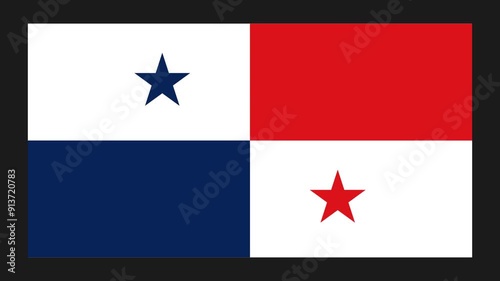 Panama Paper Folding Flag, Panama Flag, Flags Animation, Panama Banner, Celebration, Patriots, 4K Animation, Surface Texture, Background.