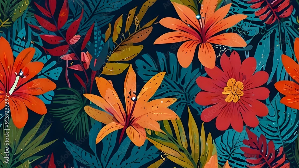 autumn leaves background - created with Generative AI autumn leaves background - created with Generative AI