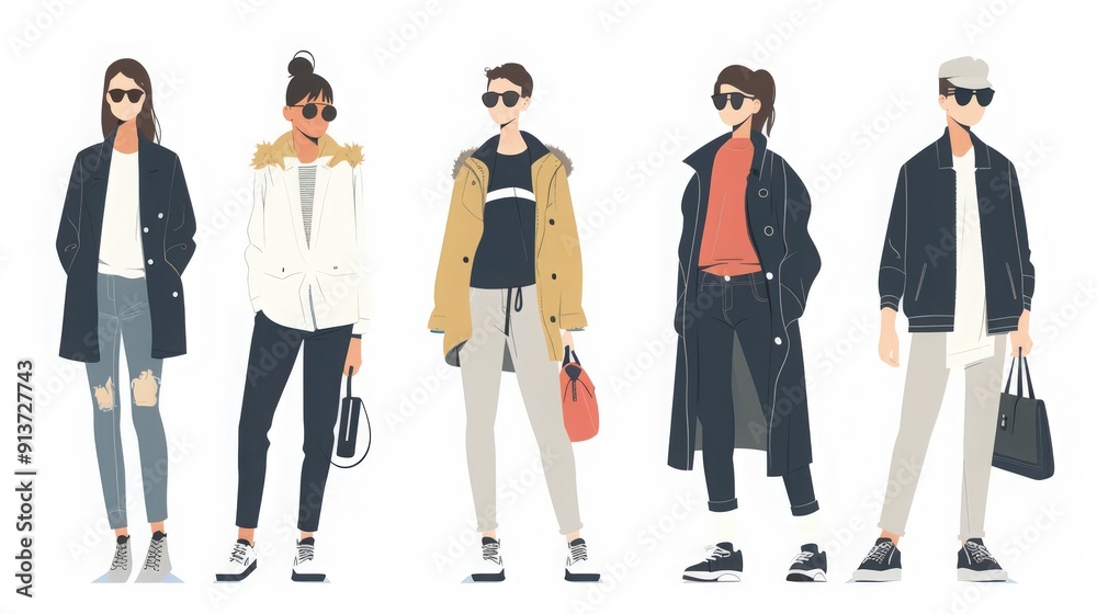 Embrace modern fashion with icons that highlight trends, styles, and individual expression.