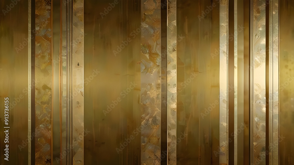 Gold striped wallpaper with copy space Generative AI Gold striped wallpaper with copy space Generative AI