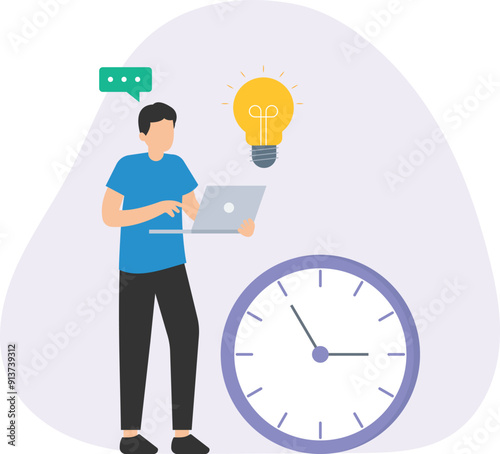 Project deadline, Time management, manage to finish project, complete task within deadline, productivity or efficiency,  finish work, urgency task concept
