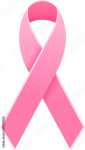 Pink ribbon symbol breast cancer