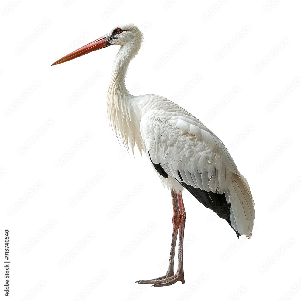 Obraz premium A Stock bird isolated on a transparent background for web, banner, wallpaper