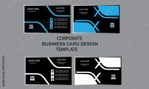 Creative modern minimal name card and business card template design 