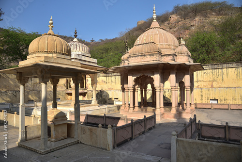 Royal Gaitor Tumbas is the most famous landmark in Jaipur, India