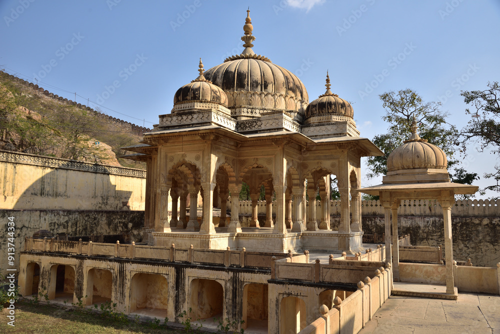 Fototapeta premium Royal Gaitor Tumbas is the most famous landmark in Jaipur, India