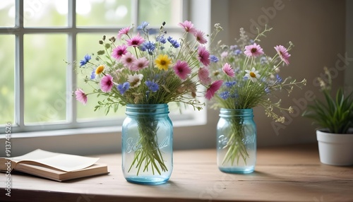 Wallpaper Mural Beautiful bouquet of flowers arranged in a vase, showcasing vibrant colors and elegant floral design, perfect for adding a touch of nature and beauty to any space.
 Torontodigital.ca