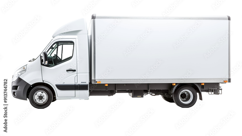 Box Truck isolated on transparent background.
Box Truck isolated on transparent background.