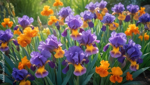 Close-up of beautiful, colorful flowers, capturing intricate details and vibrant hues, perfect for highlighting the beauty of nature.