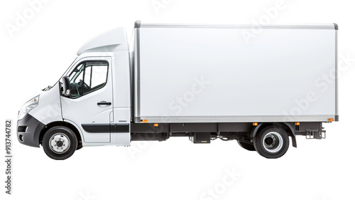 Box Truck isolated on transparent background.