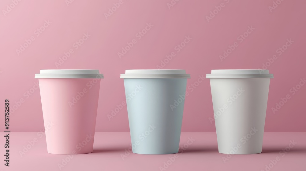 Blank paper cup packaging templates Blank paper cup packaging templates