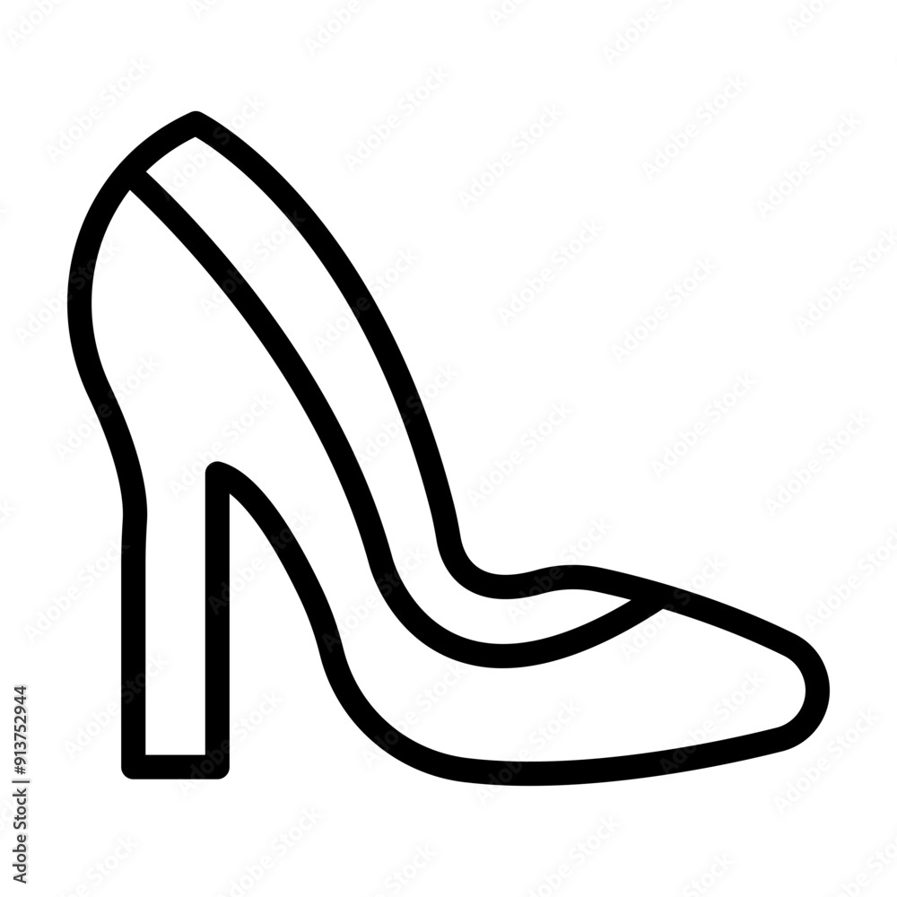 Shoes Vector Line Icon Design Shoes Vector Line Icon Design