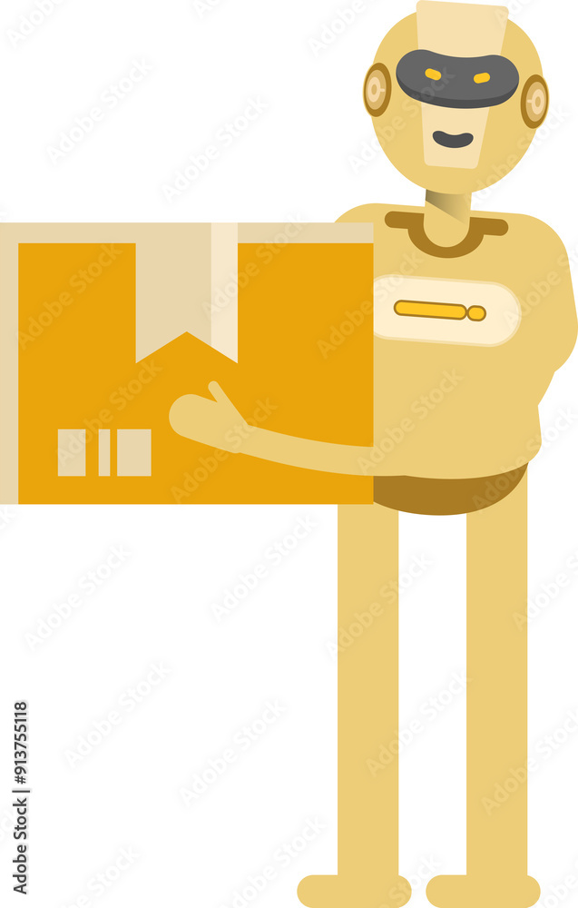 Robot Character Holding Box
Robot Character Holding Box
