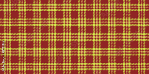 Clan seamless texture pattern, upscale plaid tartan fabric. Window textile vector check background in red and lime colors.