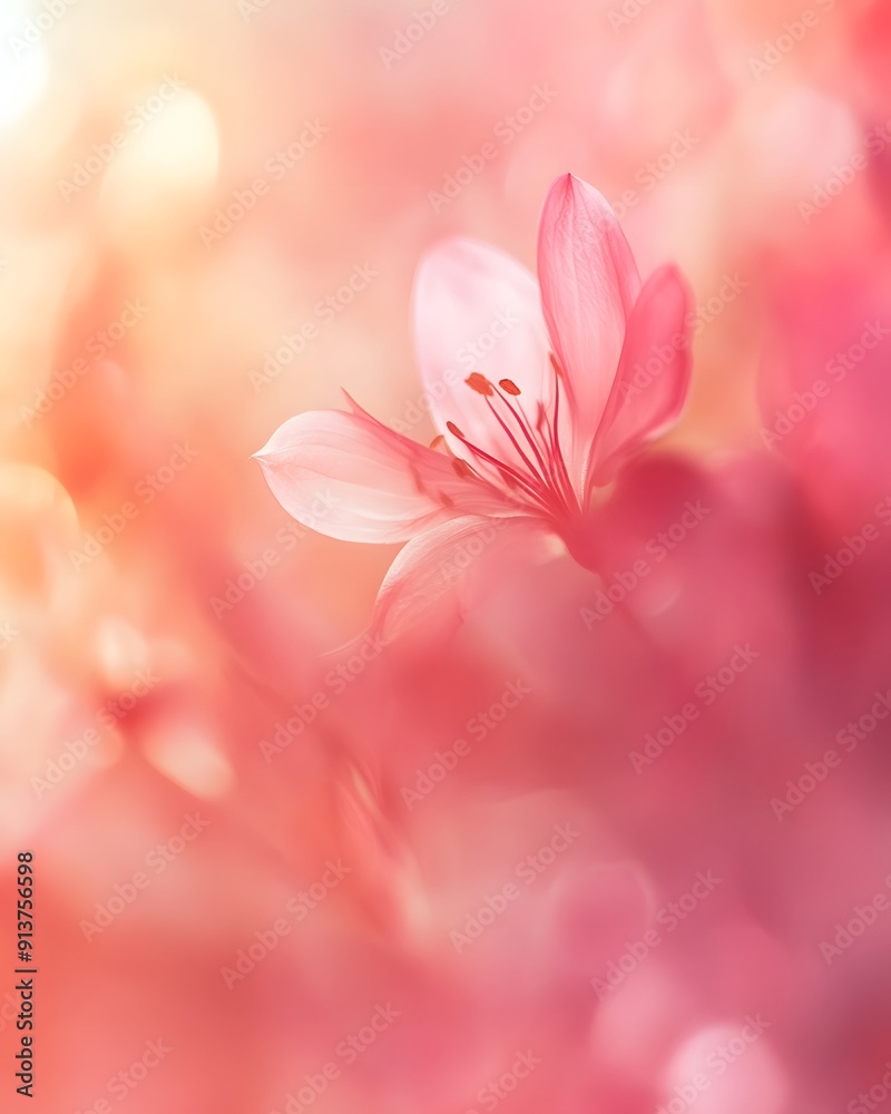 Blurred pink flowers background Blurred pink flowers background