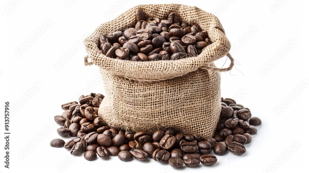 Fototapeta premium Bag with coffee beans