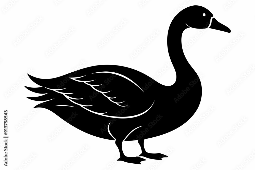 Duck and goose icon silhouette vector illustration
Duck and goose icon silhouette vector illustration