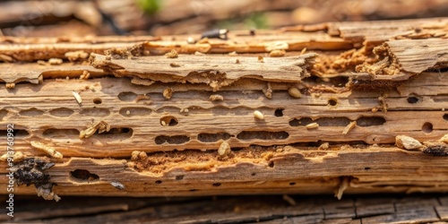 wood deteriorated by termites