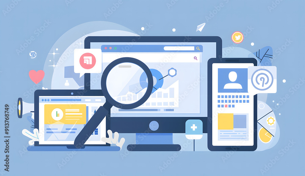 Search Engine Optimization (SEO) Strategies, SEO strategies with an image showing marketers optimizing website content design Search Engine Optimization (SEO) Strategies, SEO strategies with an image showing marketers optimizing website content design