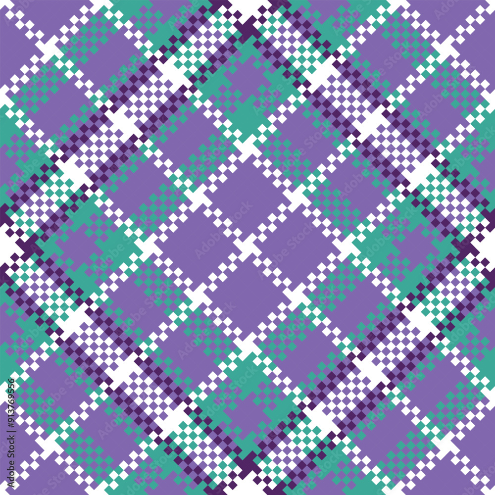 Tartan Pattern Seamless. Sweet Checker Pattern Seamless Tartan Illustration Vector Set for Scarf, Blanket, Other Modern Spring Summer Autumn Winter Holiday Fabric Print.
