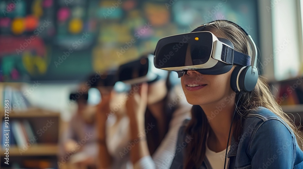 Young Students Engage in Virtual Reality Mathematics Learning in a Modern Classroom Young Students Engage in Virtual Reality Mathematics Learning in a Modern Classroom