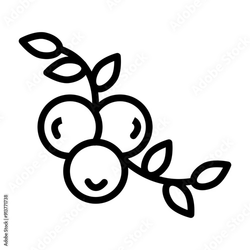 Juniper Vector Line Icon Design
