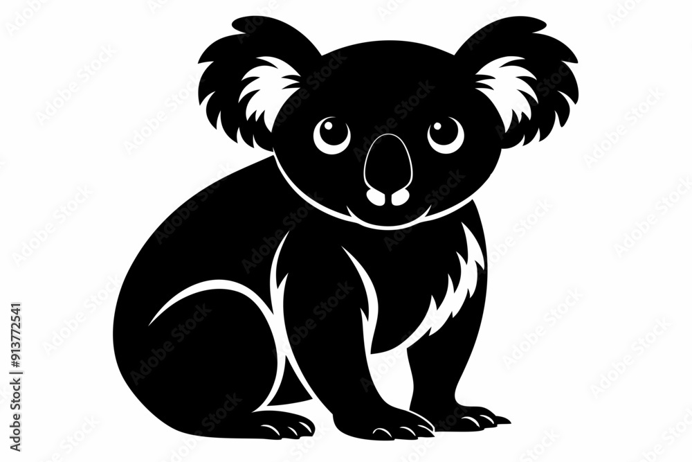 Koala vector silhouette, Koala svg, Koala bear icon
Koala vector silhouette, Koala svg, Koala bear icon
