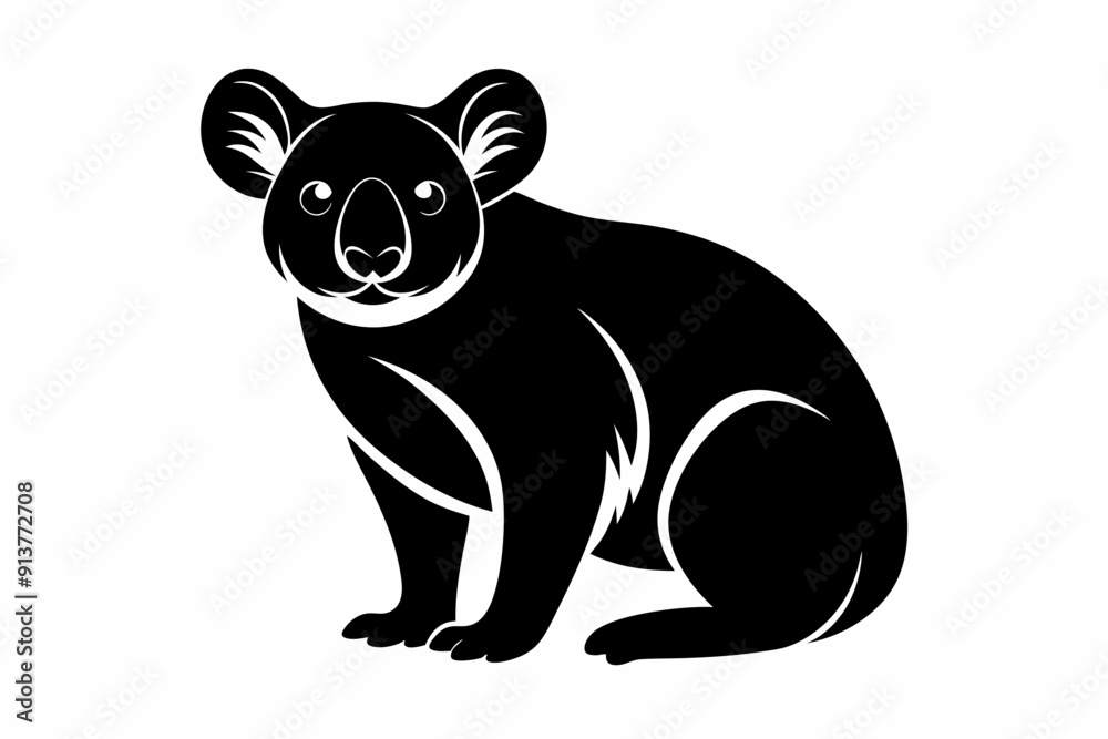 Koala vector silhouette, Koala svg, Koala bear icon
Koala vector silhouette, Koala svg, Koala bear icon