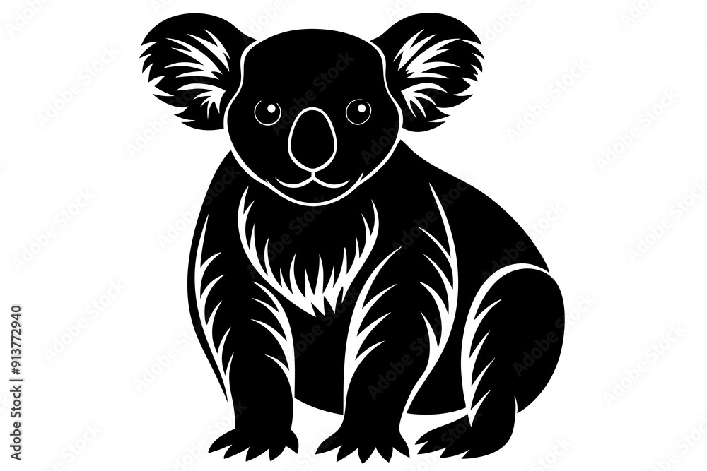 Koala vector silhouette, Koala svg, Koala bear icon
Koala vector silhouette, Koala svg, Koala bear icon