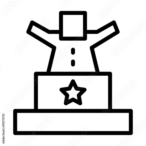 Jackbox Vector Line Icon Design