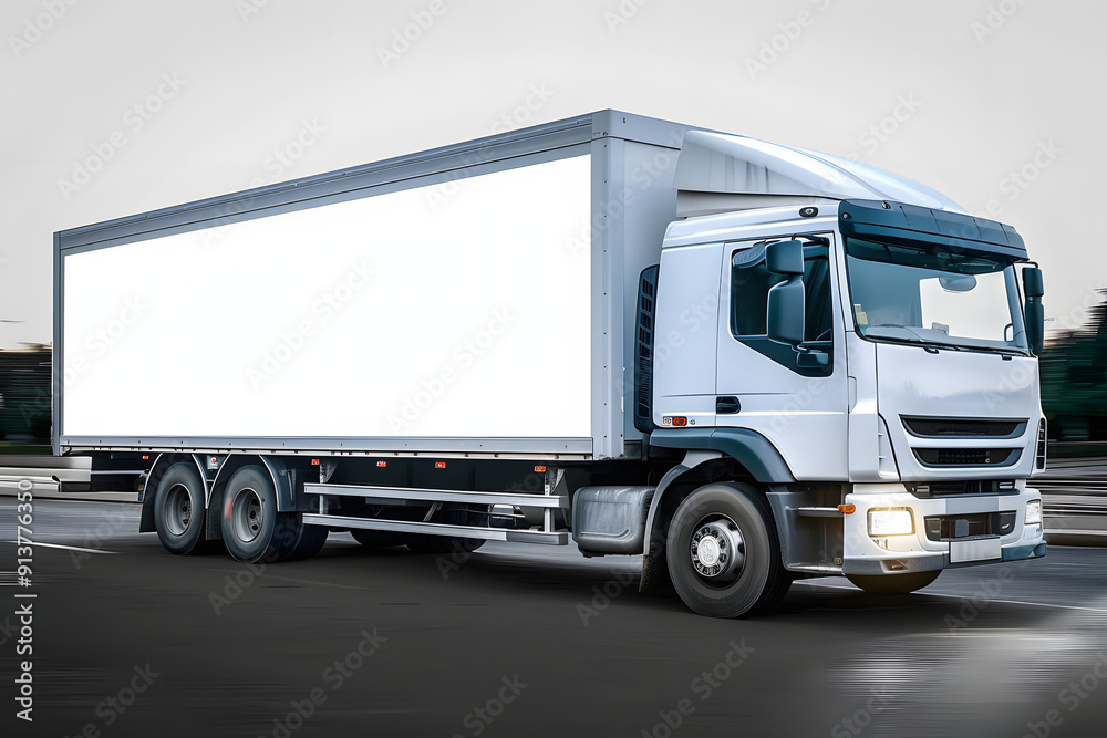 Delivery truck billboard png mockup, transparent design Delivery truck billboard png mockup, transparent design