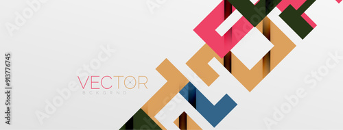 Color bend lines with shadow texture effect. Vector Illustration For Wallpaper, Banner, Background, Card, Book Illustration, landing page