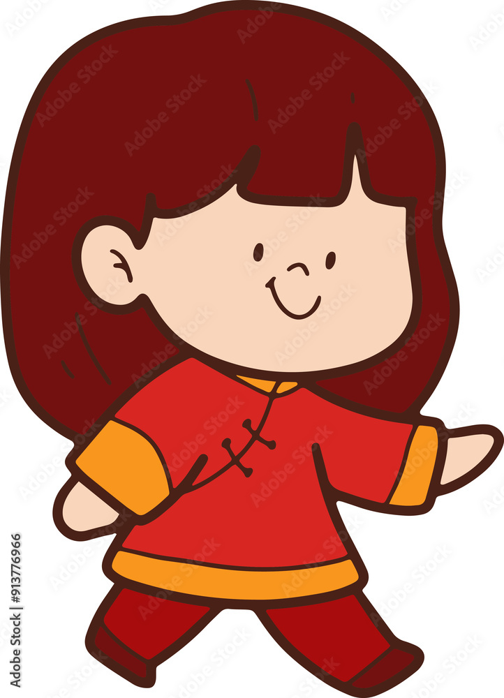 Illustration, Chinese elements, cute cartoon, Chinese New Year, Illustration 2025 Illustration, Chinese elements, cute cartoon, Chinese New Year, Illustration 2025