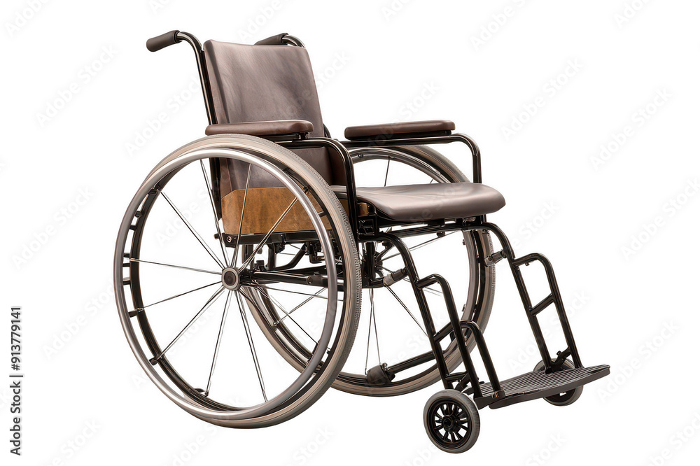 Fototapeta premium Wheelchair on transparent background