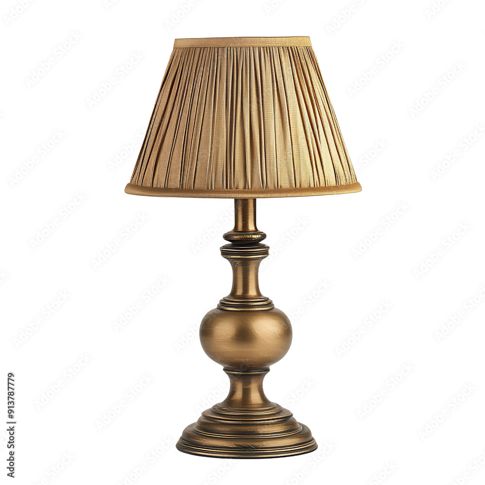 Elegant gold lamp with a pleated shade, perfect for enhancing the ambiance of any room. Elegant gold lamp with a pleated shade, perfect for enhancing the ambiance of any room.
