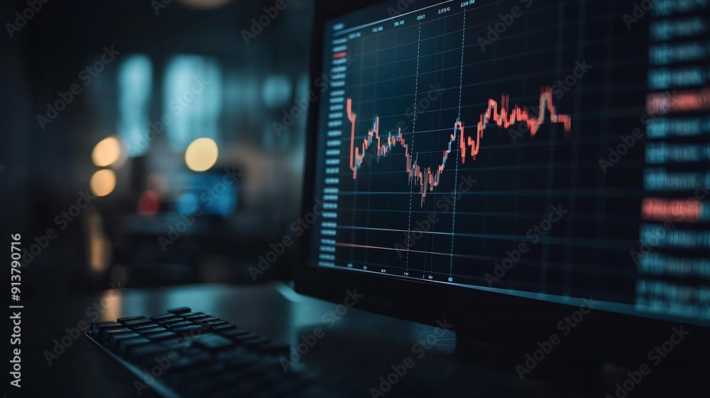 Stock Market Data Displayed on a Computer Screen Stock Market Data Displayed on a Computer Screen