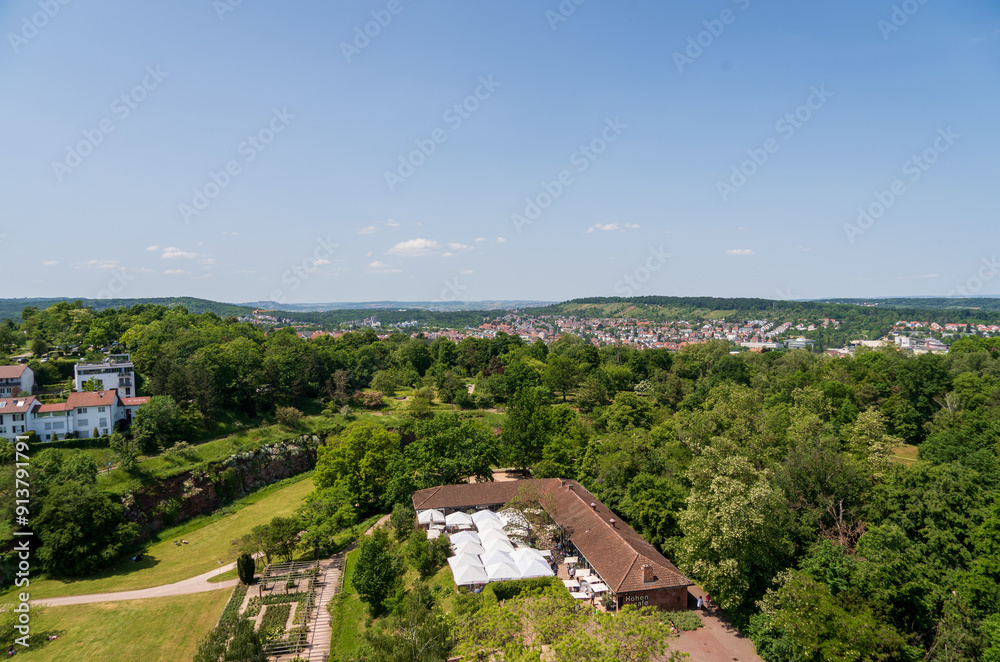 Fototapeta premium Nature Park and Garden; Höhenpark Killesberg in Stuttgart
