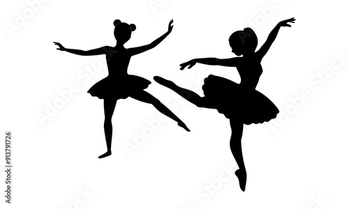 Two Ballerina silhouette