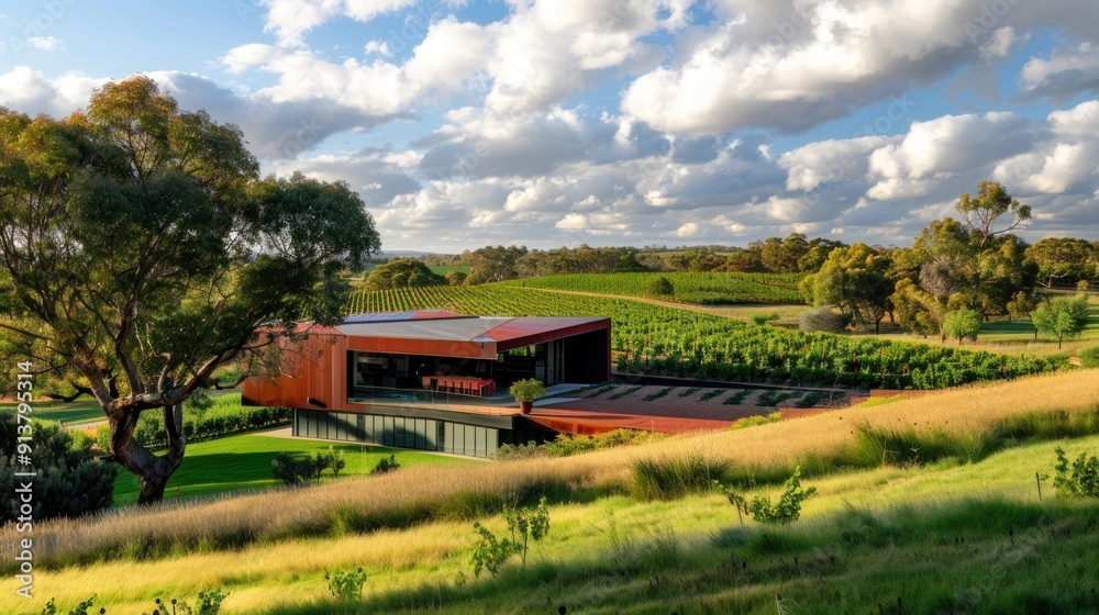 Modern Winery Architecture Amidst Rolling Vineyards Modern Winery Architecture Amidst Rolling Vineyards