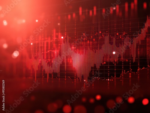 Vibrant  Data Flow in Digital Space photo
