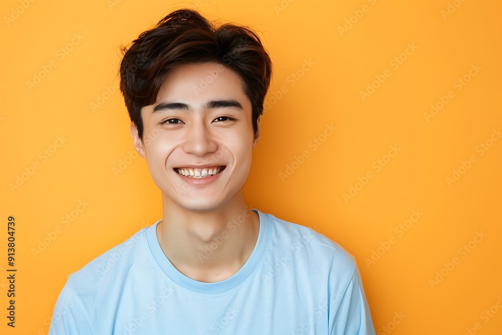 Smiling Man in Blue Shirt Smiling Man in Blue Shirt