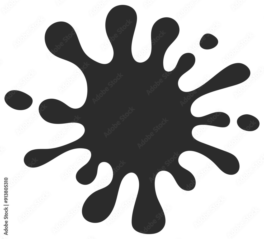 Splash flat icon isolated on white background. Splash flat icon isolated on white background.