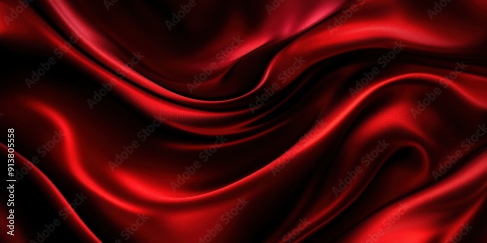 Obraz premium Abstract Red Silk Fabric Texture