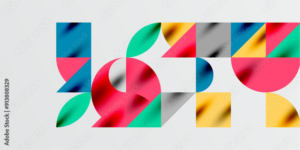 Triangles, round triangles and circles techno art. Vector Illustration For Wallpaper, Banner, Background, Card, Book Illustration, landing page Triangles, round triangles and circles techno art. Vector Illustration For Wallpaper, Banner, Background, Card, Book Illustration, landing page