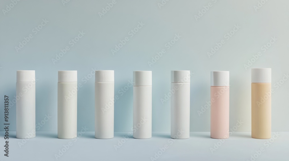 Deodorant Bottles with Clean Background Deodorant Bottles with Clean Background