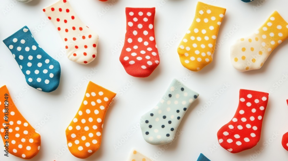 Stylish polka dot cotton socks Stylish polka dot cotton socks