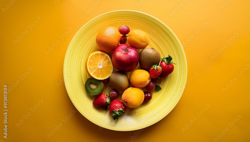 Fresh and delicious-looking fruits on a plate on the table. Really delicious.19 Fresh and delicious-looking fruits on a plate on the table. Really delicious.19
