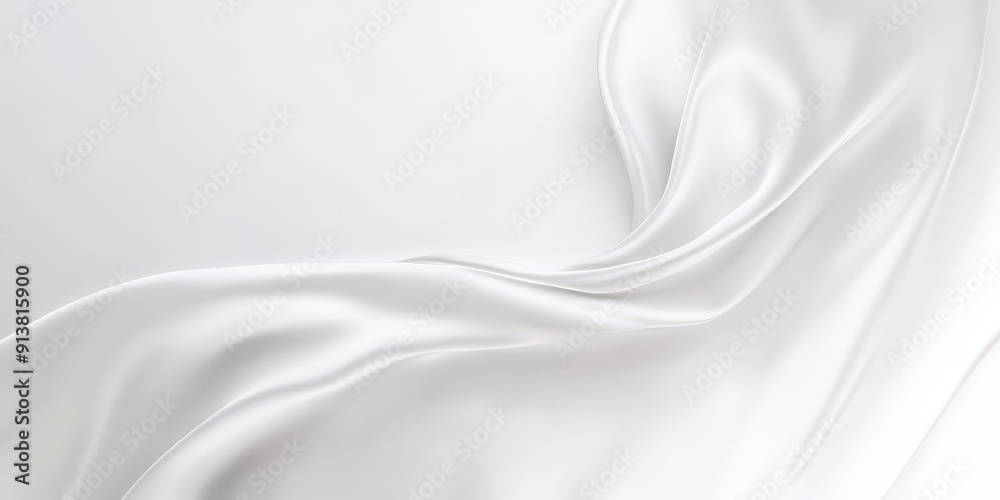 Abstract White Fabric Drapery Abstract White Fabric Drapery